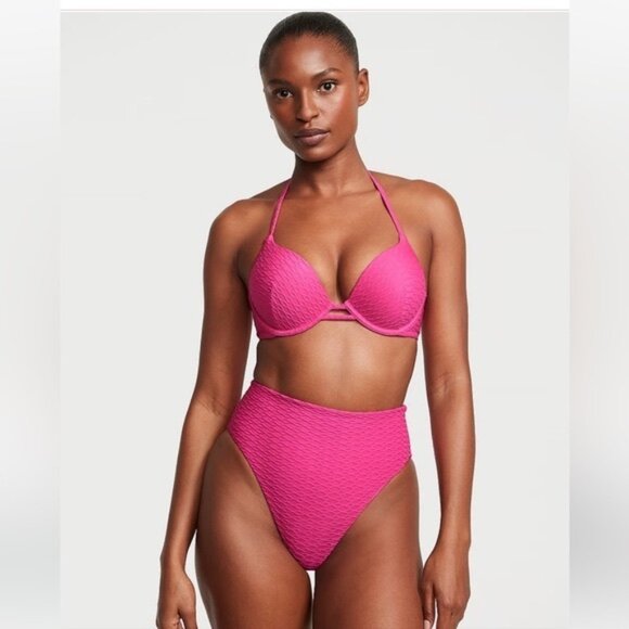VICTORIA'S SECRET SWIM Bra NEW Push-Up Bikini Top Mix & Match Bombshell Barbie - Picture 1 of 16
